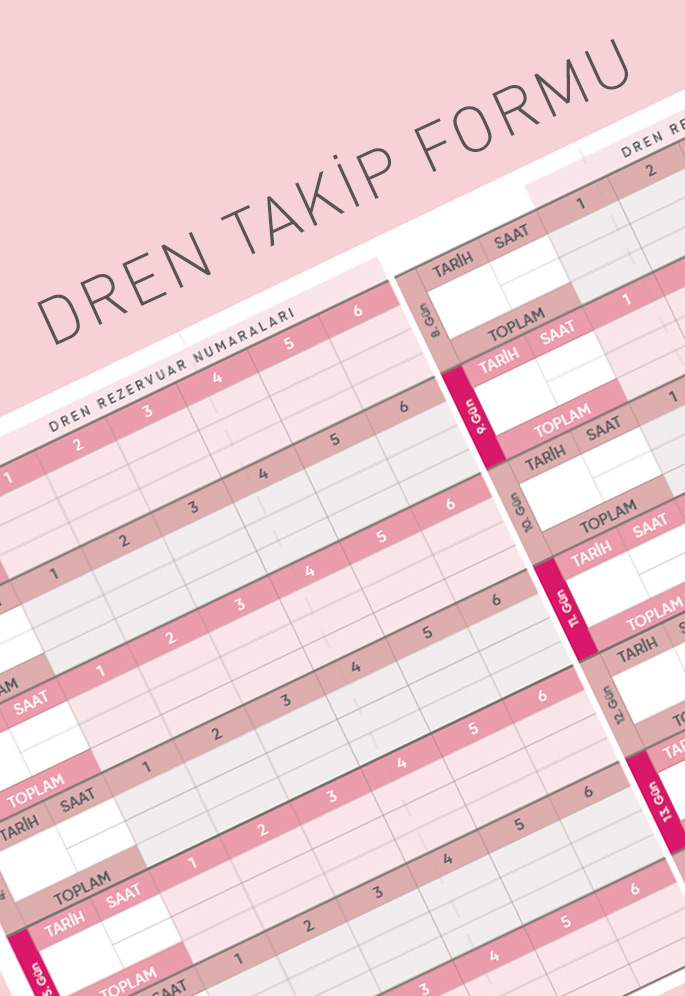 Dren Sıvı Takip Formu